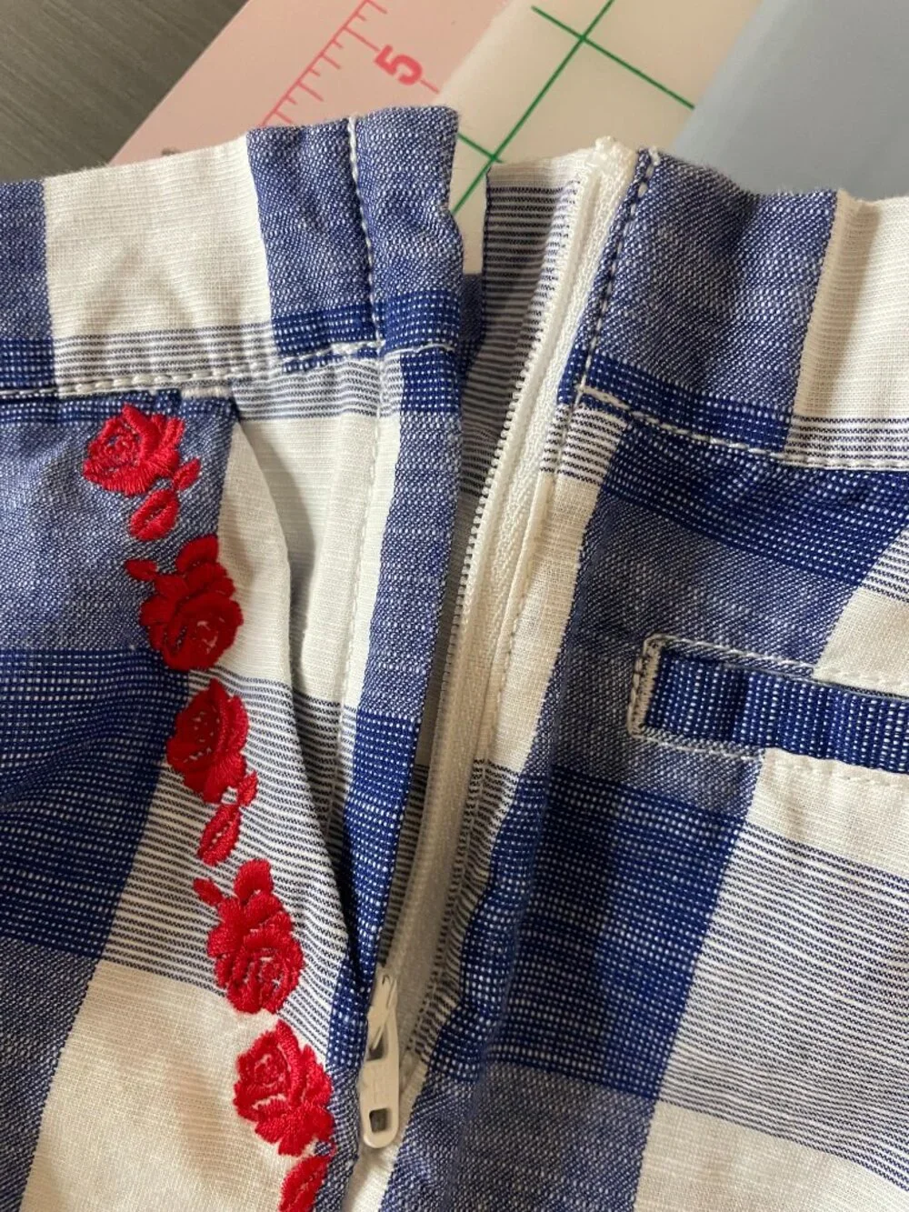 Janie and Jack Gingham Cotton Top and Short Set